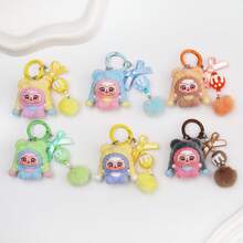 Cute Dora Keychain Plush Grain Keychain For Bag Hanging Keychain On The Phone Car Interior Decoration Dollhouse Diy Pendant - Multicolor - View 2