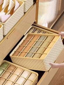 Drawer Type Underwear & Socks Storage Box, Student Dormitory Organizer, Wardrobe Divider Storage Container, Space-Saving
