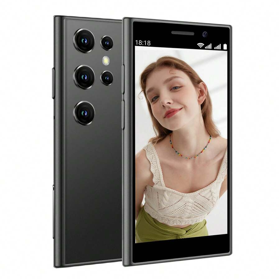 SOYES 3.0" HD Touch Screen Mini Smartphone Download Any App Via Wifi, Android Compact Mobile Phone, Video Cell Phone. 2GB+16GB. Expandable Memory.Best Birthday Gift & Christmas Gifts-Free Phone Case.  Mini Phone. - 黑色 - 查看 1