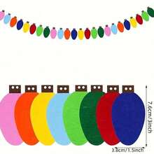 1套21/32件装100厘米圣诞树DIY墙饰，圣诞毛毡树带，可拆卸装饰，墙面装饰，适合作为圣诞礼物，家居门饰