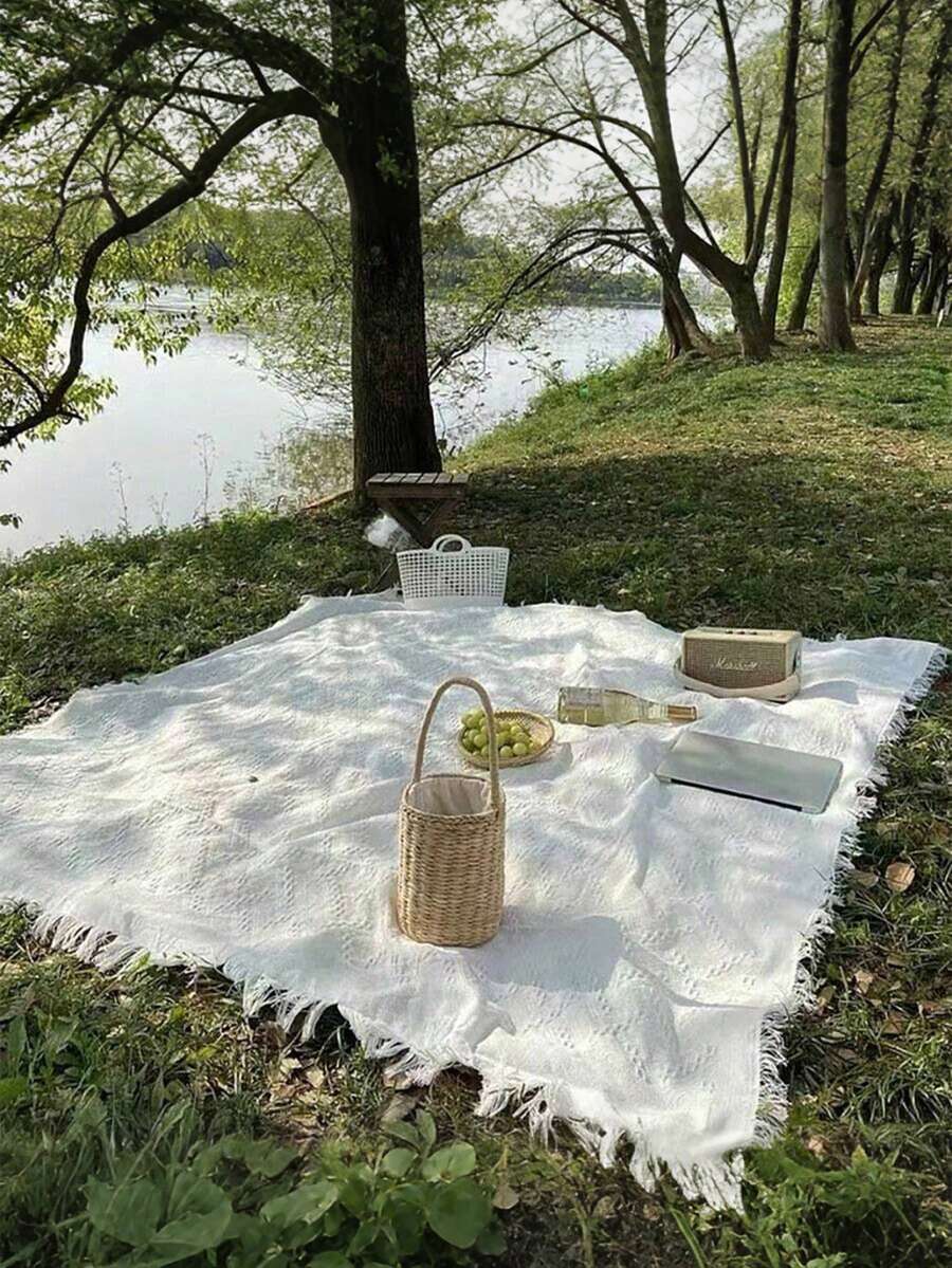 بطانية بوهيمية الطراز للنزهات والتخييم، منشفة طاولة، حصيرة عشب خارجية، معدات تخييم، منشفة طاولة بطراز بوهيمي، بطانية للنوم، حصيرة مقاومة للرطوبة للخيمة، بطانية نزهة، مناسبة للنزهات الخارجية، حفلات العطلات، ديكور غرفة النوم/المعيشة، سفر داخلي/خارجي، هدية عيد الحب