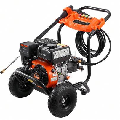 Gas Pressure Washer 3500 PSI 2.6 GPM With 5 Nozzle Set For Cars Fences