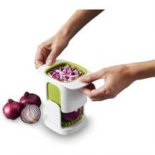 Joseph Joseph ChopCup Vegetable Chopper And Dicer, Stainless Steel Blades, White - 1 - 查看 6