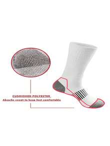 10/5/1 Par de calcetines de tripulación de unicolor para hombres de talla grande, versátiles para deportes y uso casual, resistentes al olor y transpirables, calcetines de tripulación suaves, elásticos y cómodos, aptos para uso diario unisex - Multicolor - Ver 12