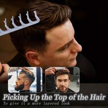 4pcs Fluffy Wide-Tooth Hair Brush Set, Styling Tools, Foldable Travel Design, Dual-Use Wide & Fine Teeth Textured Tail Comb, Unisex, Suitable For Hairstyling, Edging, And Back-Brushing