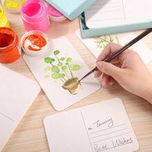 - 48 hojas de 4x 6 tarjetas postales de acuarela, 140 libras/300 g/, tarjetas de papel de acuarela, suministros de arte para pintura, bricolaje, correo, invitaciones, tarjetas de - Verde - Ver 3