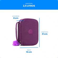 School Pencil Case Box Organizer Large Capacity Jumbo Makeup Bag Multifunctional Plain Square 100 Pens With Handle Male Female Pen With Pompom - 綠色 - 查看 3