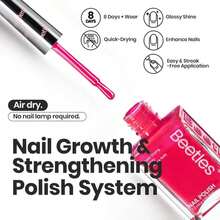 Beetles Neon Nail Polish Set, 6 Colors Bright Rainbow Nail Polish Kit Quick Dry Finger Nail Polish Glossy Shine Nail Lacquer Polish Long Lasting Neon Party Gifts For Women - Màu Đỏ Sâu - Xem 2