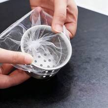100pcs,Sink Strainer Prevents Clogging, Simple And Convenient To Clean Up Hair And Debris, Suitable For Kitchen And Bathroom Sinks. - White - View 4