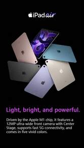 Apple Used IPad Air 5 With M1 Chip, 10.9-Inch Wi-Fi Version, 64/256GB, Equipped With 8GB RAM (Chinese Version, No ESIM). 256GB (9.7/10 Condition, Approximately 84% Battery) 64GB (9.8/10 Condition, Approximately 93% Battery) Gray. - Grey - View 4