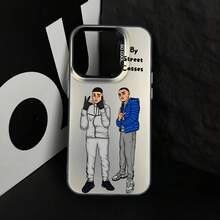 Funda de teléfono de rapero de moda popular para iPhone 17 16e 16 15 14 13 12 11 Mini Pro Max Air X XR XSMAX 8 7 Plus, cubierta trasera mate anti-caída - Mezcla de colores - Ver 5