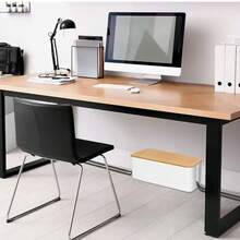 Caja de almacenamiento de alambre de madera, organizador de cables de alimentación, organizador de toma de corriente a prueba de polvo, enrollador de cables para el hogar