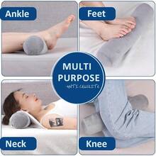 Health Cervical Neck Roll, Comfortable And Highly Resilient Bolster Pillows, Round Neck Pillows Support For Sleeping | Large Size Bolster Pillow For Bed, Legs, Back And Yoga (Grey),Grey24 - Grey24 - 查看 8