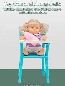 26厘米逼真娃娃，可小便和喝水，带4种音效，包含奶瓶和奶嘴，粉色小床，儿童过家家玩具礼物（服装图案随机） - 粉紅色(衣服印刷圖案隨機發 - 查看 19