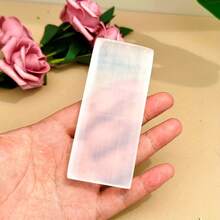 1个二氧化硒充电站水晶板（水晶清洁、充电和净化），天然矿物