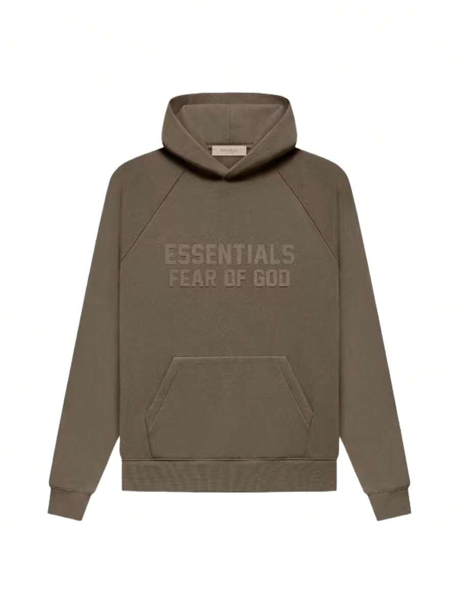 Essentials Fear Of God Scorched Earth Hoodie & Sweatpants Set | Oversized Fleece Streetwear With Double-Layer Hood, Side Pockets - 咖啡棕 - 查看 1