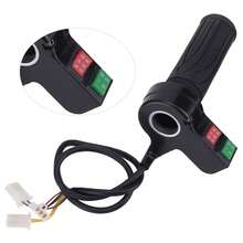 Universal 3-Speed Throttle Grip For Electric Bike, Scooter And E-Bike – High/Medium/Low Speed + Automatic Speed Control, LED Display, Waterproof, Compatible With 24V-72V Handlebars.
