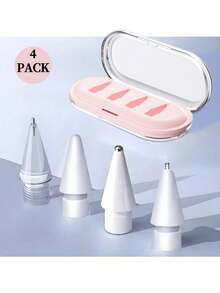 Compatible With Apple Pencil Tips, Upgraded 6 Pack Replacement Pencil Tips With Case, No Wear Out Fine Point Precise Control Metal Pencil Nibs Compatible With Apple Pencil 1st Gen/2nd Gen/USB C/IPad Pro Pencil