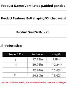 1 par de bragas de mujer de talle medio con función levantadora de glúteos, con diseño transpirable y de talle bajo, con función de control del abdomen y diseño de glúteos falsos para realzar las líneas de los glúteos. Es un elevador de glúteos acolchado para dar forma al Body, creando un aspecto de glúteos en forma de melocotón. No hay relleno en su interior y es cómodo y bien ajustado como ropa interior. - Multicolor - Ver 4