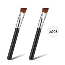 2支装新款斜角轮廓刷，高光刷，遮瑕刷，适合面部轮廓，不吸粉，打造自然底妆，化妆工具，化妆刷，赠品 - 彩色 - 查看 9