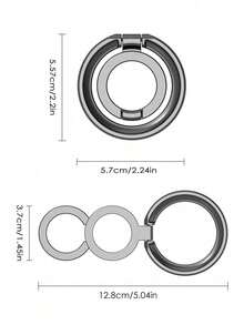 可折叠磁吸手机指环支架，便携式双环手机握把配件