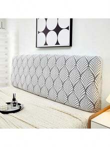 Funda de cabecero de terciopelo gruesa, protector de cabecera elástico antipolvo, cubierta protectora de unicolor gruesa para la parte trasera de la cama para decoración del dormitorio, lavable, elegante para cama doble, cama individual, adecuada para cama de madera, parejas.