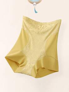 High Waist Slimming Seamless Shaping Underwear For Women - Yellow - View 4