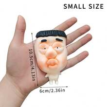 1/2/4件装趣味减压玩具，模仿面部表情，超柔软挤压玩具，麻糬挤压玩具，成人生日礼物，自闭症减压玩具，成人模仿面部表情 - 彩色 - 查看 19