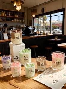 这款套装包含四种口味——抹茶、咖啡、白桃和葡萄，搭配优雅的果冻蜡香氛蜡烛，为您的家增添温馨浪漫的氛围！它是绝佳的礼物之选，非常适合制作秋季主题的蜡烛罐。适用于各种场合：生日、母亲节、父亲节、周年纪念日、感恩节和情人节。它既是适合女性的家居装饰品，也是理想的冬季主题礼物。 - 彩色 - 查看 3