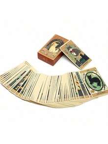 Exclusive Feline Tarot Cards Set For Fortune Telling And Party Fun Mystical Themed Divination Deck Gift For Game Nights Explore Spiritual Guidance With These Unique Tarot Cards Perfect For Beginners - Multicolor - View 4