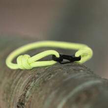 1pc Men's Simple Knot Bracelet, Adjustable Double-Layer Braided Rope, Fashionable Knotted Cord Bracelet, Minimalist & Versatile, Suitable For Daily Wear Or As A Gift For Family, Friends, And Partners - Double Knot Black Buckle Bracelet - View 4