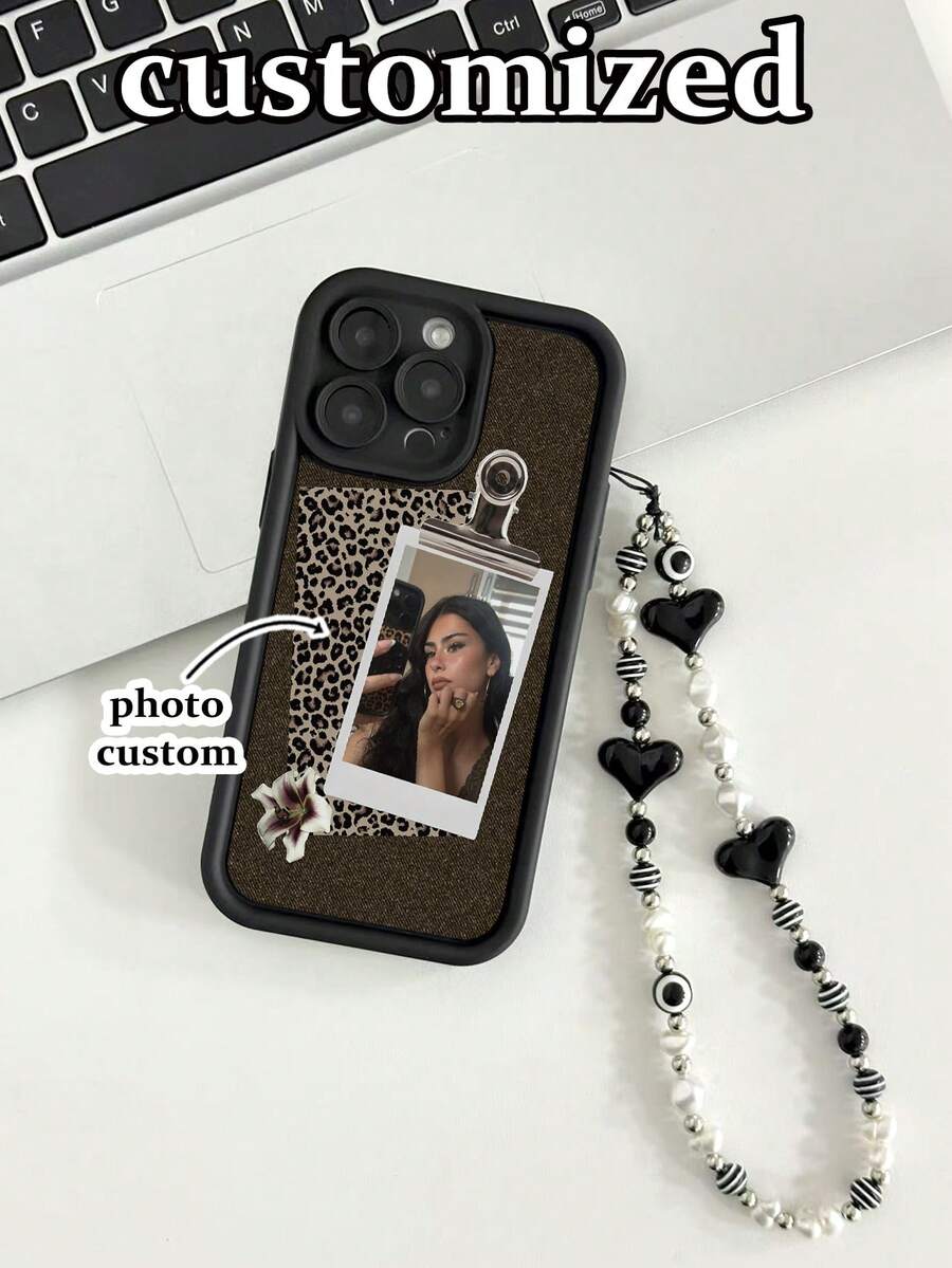 Etui na telefon z nadrukiem w panterkę, grube, odporne na wstrząsy, teksturowane, z paskiem na nadgarstek, kompatybilne z 17/17 Pro/17 Pro Max/17 Air, 16/16 Pro Max, XR, 7/8, 15 Pro Max, 12 Pro Max, 13 Pro Max, 14 Pro Max, 13, 14, 11, 12P, 14, P11, P12, odporne na upadek, XS, XR, 7/8P, 7/8 GES2, kompatybilne z A13 4G, A22, A21S, A51 4G, A52, S22 Ultra, A33 5G, kompatybilne z Redmi 10, Redmi Note 11 4G, Redmi 11 Lite, A53 TPU, A14, A23, S23 Ultra, S24, A14, A15, S23, Etui na telefony A73, S25/S25 Ultra i Redmi