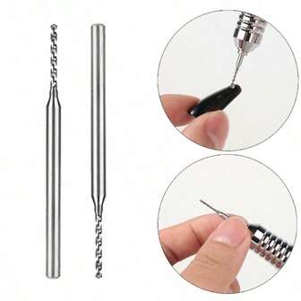 1 Piece Set Of 8mm Spiral Nail Piercing Polishing Head, Used For Nail Decoration, Mini Manual Jewelry Metal Piercing Needle, Portable Nail Accessories, Pendant Polishing Drill Bit, Nail Tools