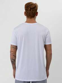 Men's Dry Fit Polyamide Training Gym T-Shirt - 白色 - 查看 7