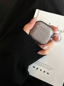 复古透明字母设计 Pro 3 耳机保护套，柔软保护壳，兼容苹果 4/2 无线蓝牙耳机，Pro 新款第三代/第二代，韩版 Ins 风格