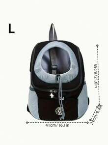 1. 狗狗背包和宠物胸背带旅行包，适合小型和中型犬。前置包袋透气可调节，带有安全反光条，适合户外猫咪远足、便携旅行、猫咪包、宠物用品。 - 黑色 - 查看 7