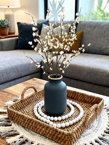 4支37英寸人造粉色樱花枝，室内装饰，仿真长茎人造花，插花DIY工艺品，花瓶填充物，适用于客厅、办公室、桌面家居装饰，情人节及全年适用 - 彩色 - 查看 11