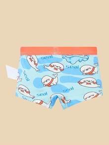 4pcs/Pack Boys' Soft & Skin-Friendly Cartoon Animal Graphic Print Comfortable Briefs, Toddler/Little/Big Kids - Multicolor - View 6