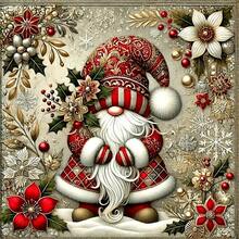 5D DIY Diamond Painting Set, With Circular Diamond Stickers, Cartoon Gifts In The Shape Of Christmas Figures, Circular Circular Dot Diamond Paintings - Home Bedroom Entrance, Bathroom Wall Decoration, Holiday Gifts - Nhiều màu - Xem 2