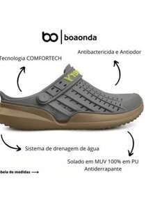 Men's Flow Discovery Boa Onda Babouche Sandal With Strap, Various Colors, Comfortable, Breathable, 24-Hour Shipping - 白色 - 查看 7