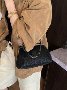 Túi xách đeo vai họa tiết da báo retro thời trang Thu/Đông mới, túi đeo chéo phong cách Bohemian, túi xách tay quai phối màu tương phản, túi dự tiệc cho nữ, túi xếp ly. Hoàn hảo cho công việc, du lịch, hẹn hò, mua sắm, quà tặng Ngày của Mẹ, quà tặng cho bạn gái. - Nhiều màu - Xem 4