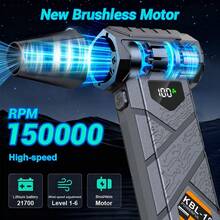 Cordless High-Power Turbo Snow Blower Fan, Yard, Lawn And Garden/Snow Removal Tool/Snow Blower, Super Turbo Fan, Brushless Motor Turbo Fan, Type-C Rechargeable Battery With Long Lasting Runtime, Suitable For Dusting And Charcoal Grilling, High-Power Mode For Home Computer Cases, Keyboards, Car Windshields, Leaf Blowing, Snow Clearing - Essential For Car Owners - Multicolor - View 5