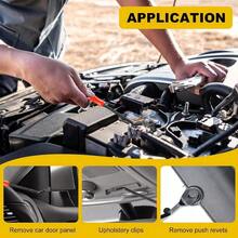 免费赠送专业级钢制撬棒。100个保险杠卡扣、汽车卡扣、塑料铆钉紧固件、卡扣式紧固件套装（含各种尺寸）、汽车卡扣式铆钉套装（含紧固件拆卸工具）。