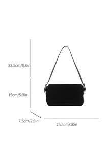 1个女士哑光腋下包，2025新款高端小众质感手提包，适合工作通勤。