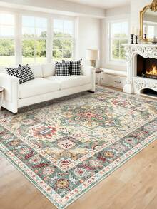 1pc Plush Soft Carpet, Suitable For Living Room & Bedroom, Available In Multiple Sizes, Fluffy & Comfortable, Machine Washable - Multicolor - View 11