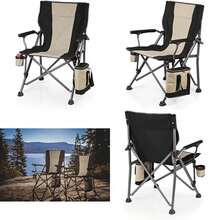 Picnic Time Big Bear Camp Chair Silla Plegable(Negro -) - Multicolor - Ver 1