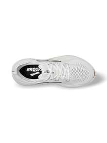 BR00KS White Gum Outsole Run Trainer - White/Silver - View 5
