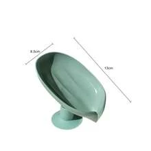 1Pc Shell Shaped Soap Dish, Wall-Mounted Drainage Soap Holder Shelf, Creative Soap Box, Keeps Soap Bar Dry And Clean, Easy To Clean, Bathroom Wall Mount Soap Rack, Extends Soap Lifespan - Multicolor - View 2