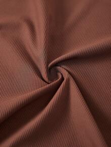 6条装加大码无缝罗纹透气高弹舒适薄款女士平角内裤，大地色系