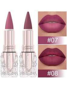 AINIPINK 2pcs (07#+08#) Matte Lipstick Lip Gloss, Waterproof , Easy To Apply, Does Not Fade, Does Not Stick To The Cup, Sweat-Proof, Convenient To Carry, Beautiful Gift, Daily Makeup, Festival Makeup, Universal Color Makeup, Y2K Makeup Party Beach Travel Holiday Camping Outdoors Present Rose Fashion Girl New Year Cosmetic Cosplay Best Trip Festivals Color Fancy Campus School Charm Vibe Cny Chinese New Year, Valentine's Day Gifts,Vegan,Cruelty Free - Nhiều màu - Xem 12